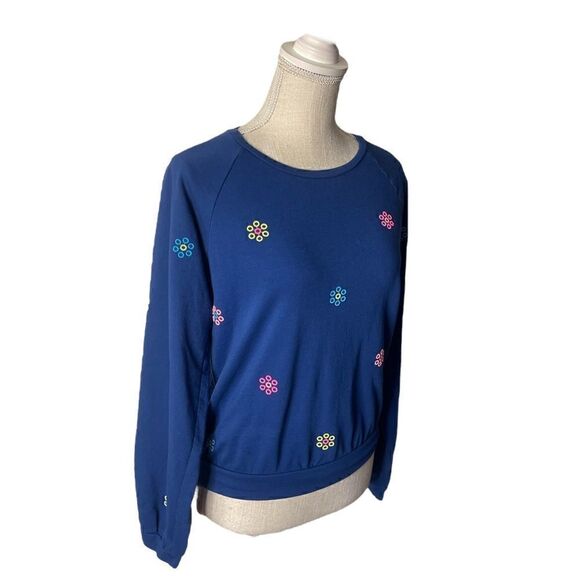 Lilly Pulitzer Landyn Sweatshirt Ditsy Daisy Embroidery Size Small - Picture 7 of 15